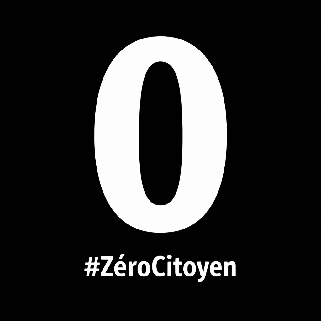 Campagne ZéroCitoyen - Photo de profil faceBook. Publiez 0