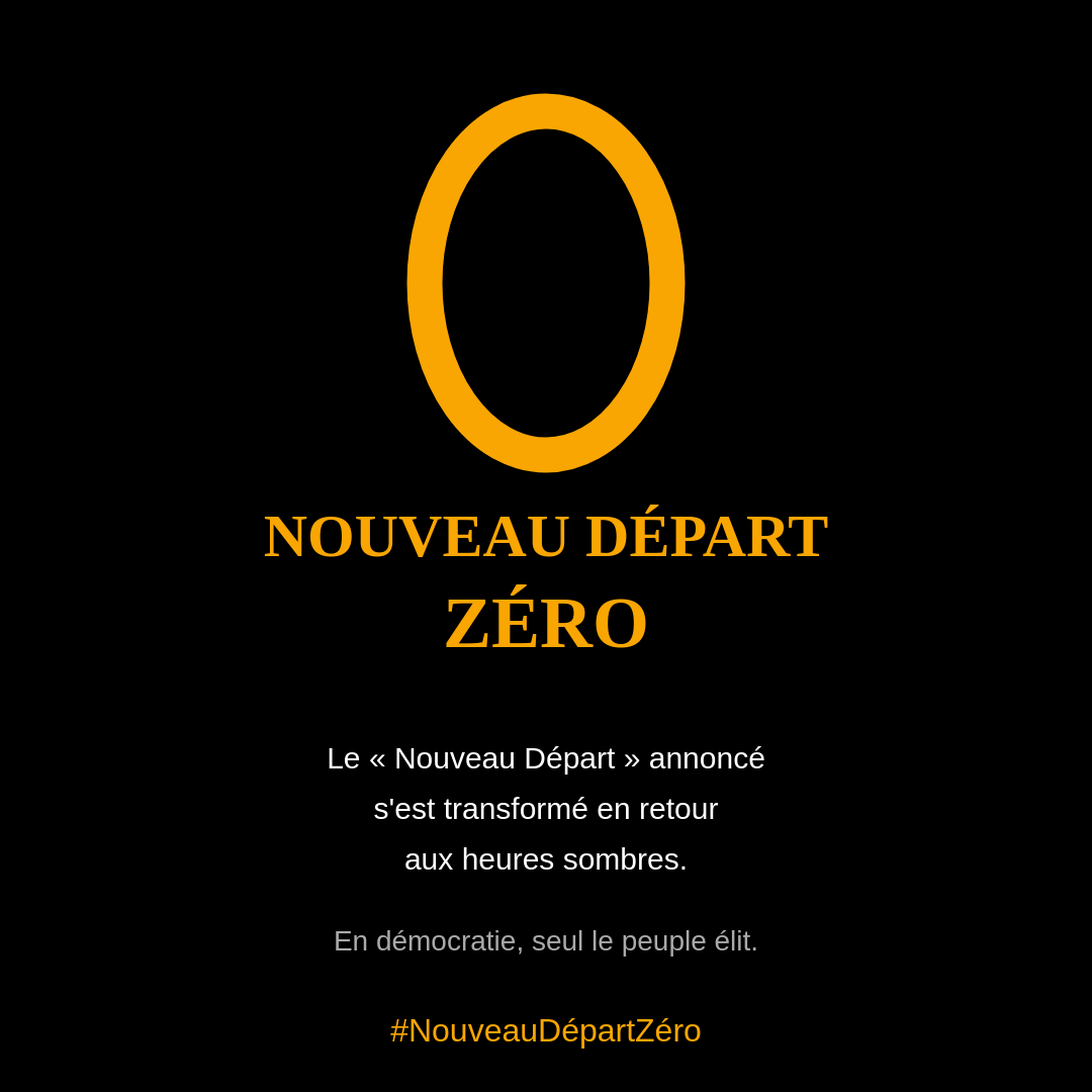 Campagne Zéro - Nouveau Départ Zéro